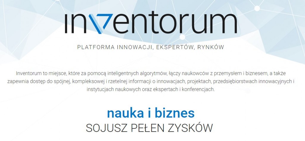 Inventorum - serwis społecznościowy dla naukowców i przedsiębiorców